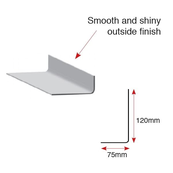 Bullet Roof GRP - Internal Right Angle Trim 
