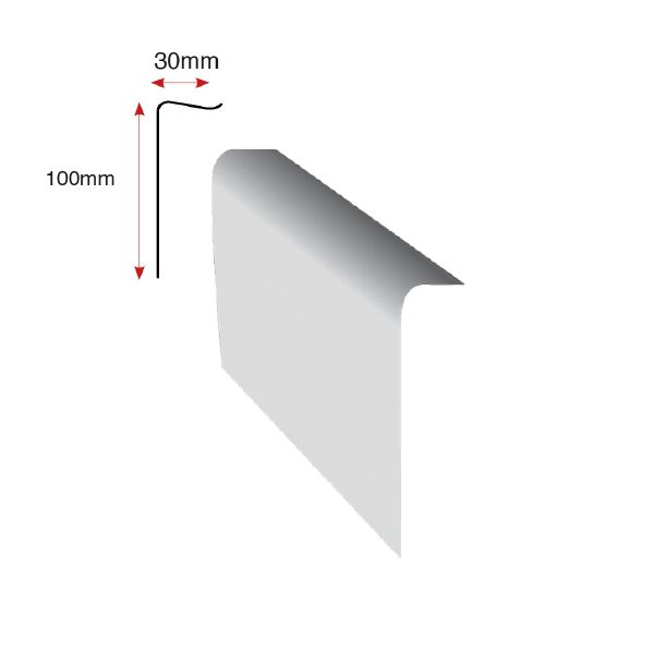 Bullet Roof GRP - Large Simulated Lead Trim - 150mm x 35mm x 3m