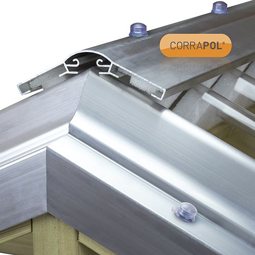 Corrapol - Aluminium Super Ridge with Gasket and Fixing