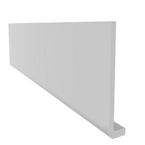 Freefoam 605mm Double Ended Plain Fascia (10mm thick) - White 5m