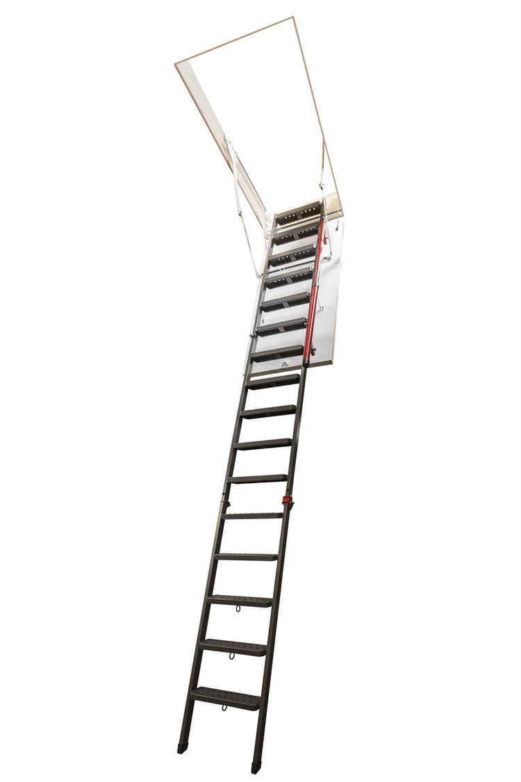 Fakro LMP - High Ceiling Folding Metal Loft Ladder and Hatch