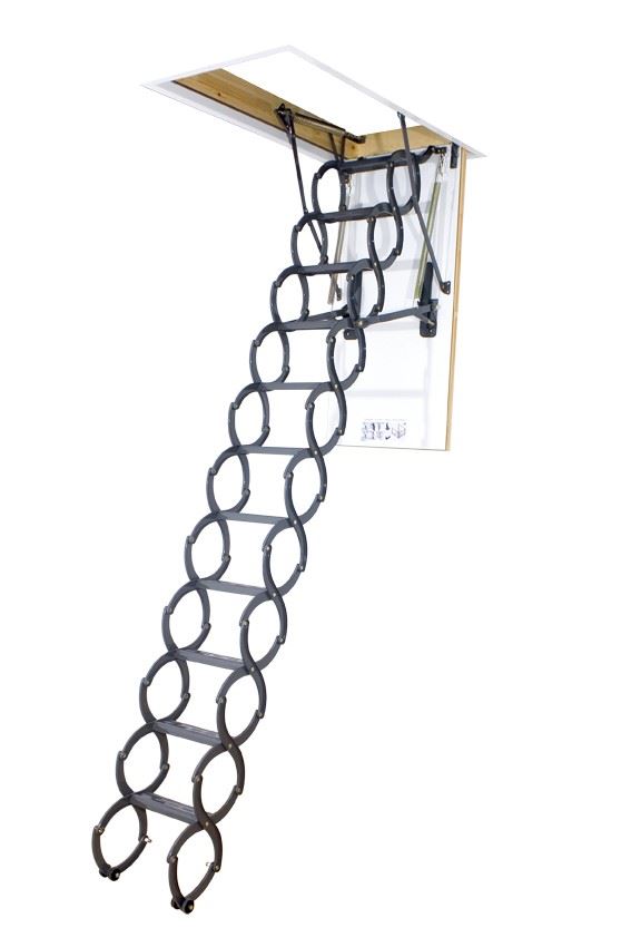 Fakro LSZ - Scissor Metal Loft Ladder and Hatch