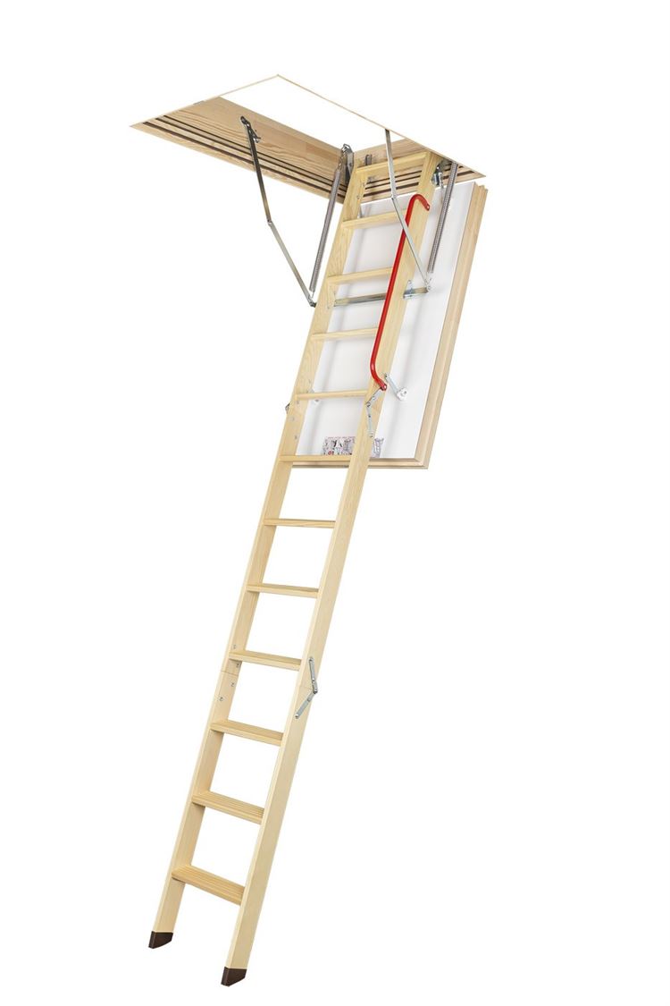 Fakro LWT PH - Passive House Folding Wooden Loft Ladder and Hatch
