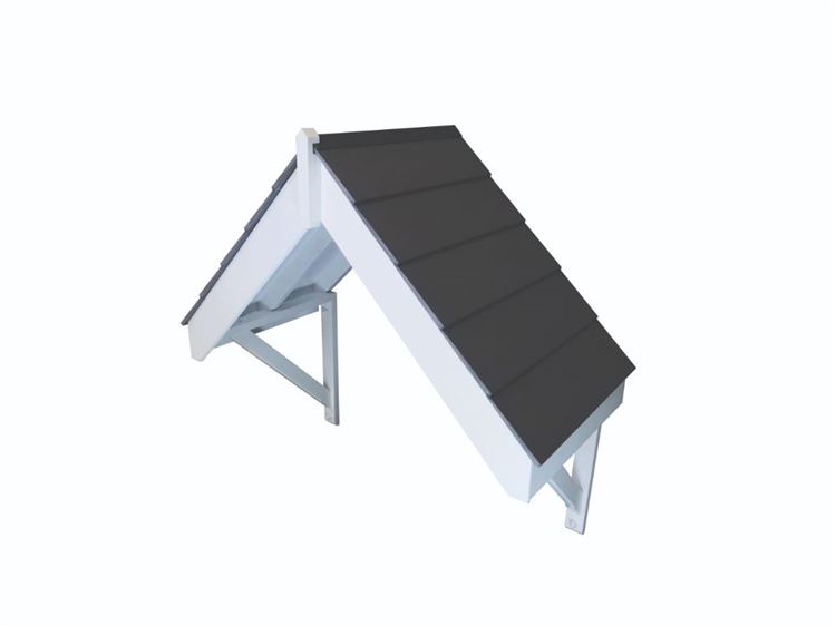 The Coneygree - Apex Door Canopy Kit with Composite Tiles - 1253 x 1223 x 608mm