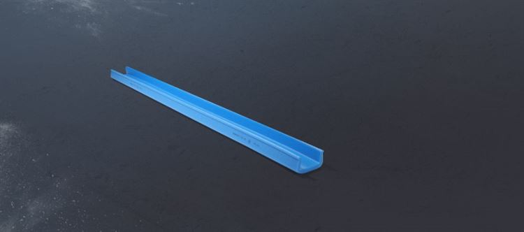 Protec - U-Profile Door Jamb Protector - Blue (2m)