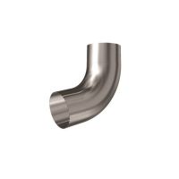 Lindab Steel Guttering - Downpipe Bend - Magestic Galvanised