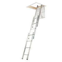 Manthorpe 3 Section Aluminium Loft Ladder - 3000mm