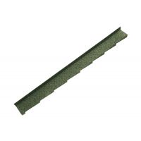 Britmet - Plaintile - Left Hand Side Wall Flashing - Moss Green (1250mm)