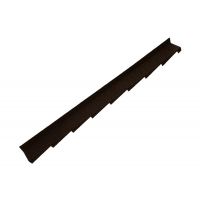 Britmet - Plaintile - Right Hand Side Wall Flashing - Bramble Brown (1250mm)