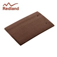Redland Plain Eaves/Top Tile - Concrete Tile - Natural Red