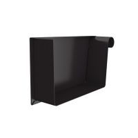 Lindab Steel Guttering - 140mm Right Hand Rectangular Stop End
