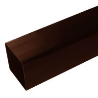 Plastic Guttering Squareline - Down Pipe - 65mm - Clay Brown