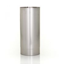 Stainless Steel Adjustable Single Skin Flue Pipe - 125mm/150mm - 330mm