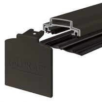 Alukap-XR - 45mm Aluminium Glazing Bar with End Cap - Brown
