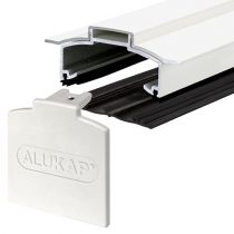 Alukap-XR - Aluminium Hip Bar with End Cap - White