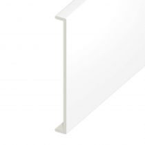 Double Fascia UPVC Capping Board - Plain - White (5m)