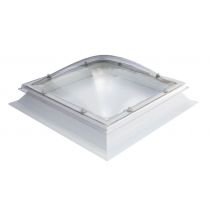 Em-Dome Polycarbonate Skylight with 150mm PVC Vertical Upstand - Square