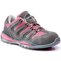 Rugged Terrain - Ladies Safety Trainers (SB SRC) - Pink/Grey Suede