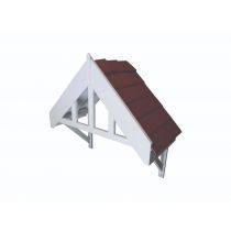 The Kingfisher - Apex Door Canopy Kit with Composite Slates - 1253 x 1223 x 608mm