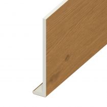 Fascia UPVC Capping Board - Plain - Irish Oak (5m)