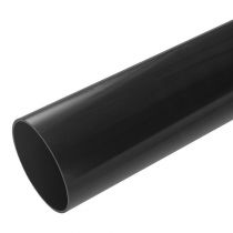 Plastic Guttering Half Round - Down Pipe - 65mm - Black