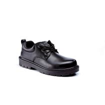 Rugged Terrain - 4 Eyelet Gibson Safety Shoes (S3 SRC) - Black Leather