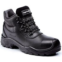 Rugged Terrain - Waterproof Hiker Safety Boots (S3 WRU HRO SRC) - Black Leather