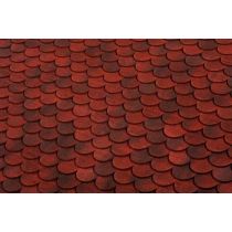 Terreal Grand Cru Bullnose Clay Roof Tile - Burgundy Sandfaced