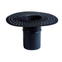 Wallbarn - TPE Circular Roof Outlet with Perferated Flange for HDPE - 240mm - 125mm