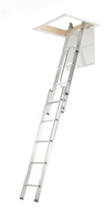 Abru 2.69m 2 Section Aluminium Loft Ladder