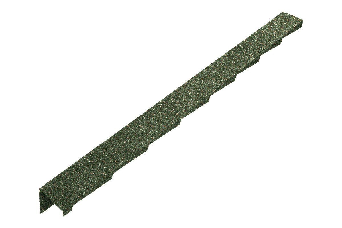Britmet - Plaintile - Left Hand Barge - Moss Green (1250mm)