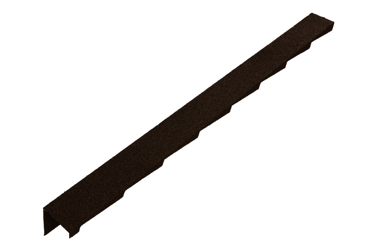Britmet - Plaintile - Left Hand Barge - Bramble Brown (1250mm)
