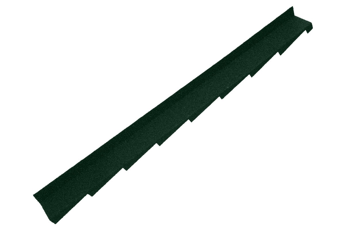 Britmet - Plaintile - Right Hand Side Wall Flashing - Tartan Green (1250mm)