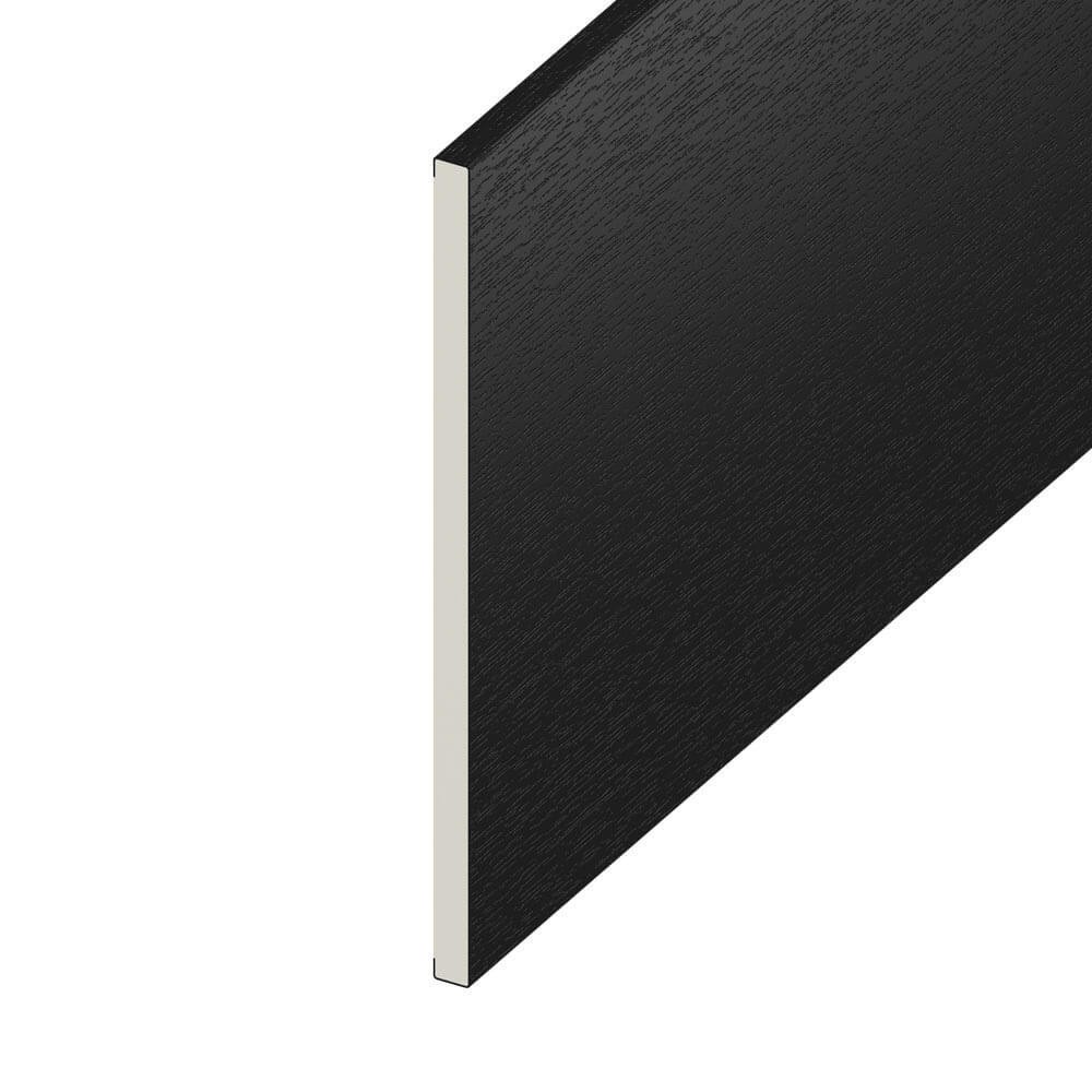 Soffit UPVC Board - Flat - Black Ash (5m)