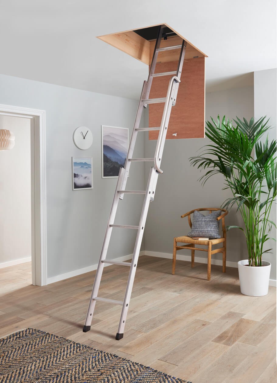 3 Section Loft Ladder in Home