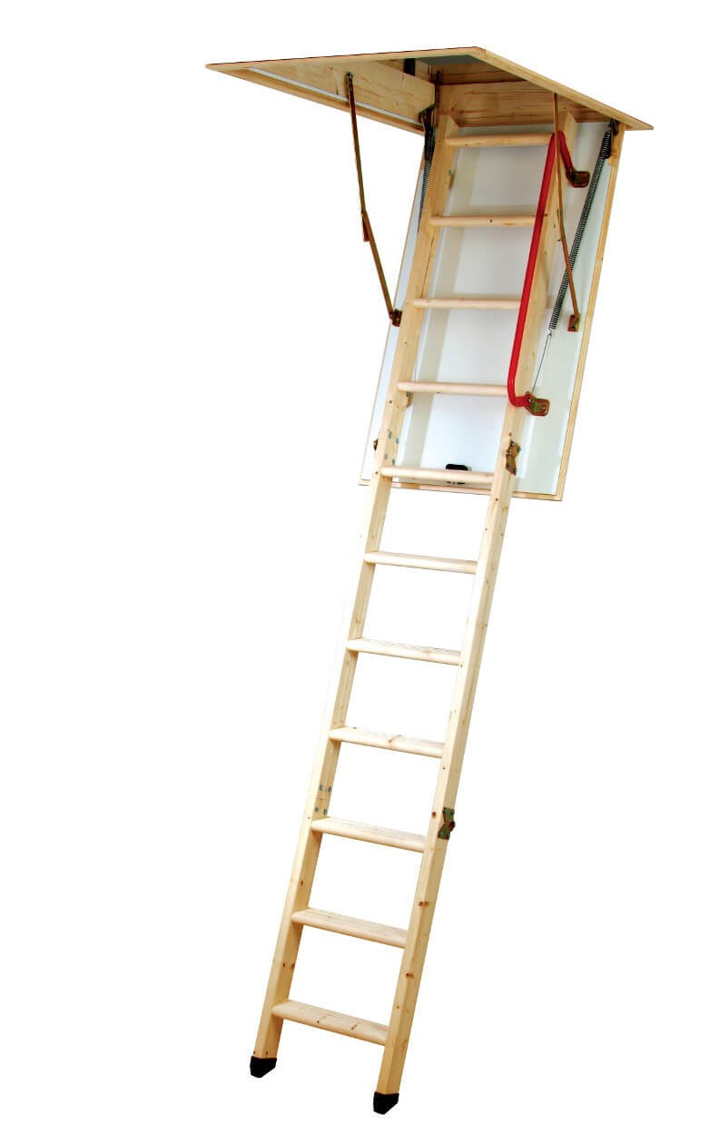 Youngman Eco S Timber Folding Loft Ladder - 12 Tread / 2.81m
