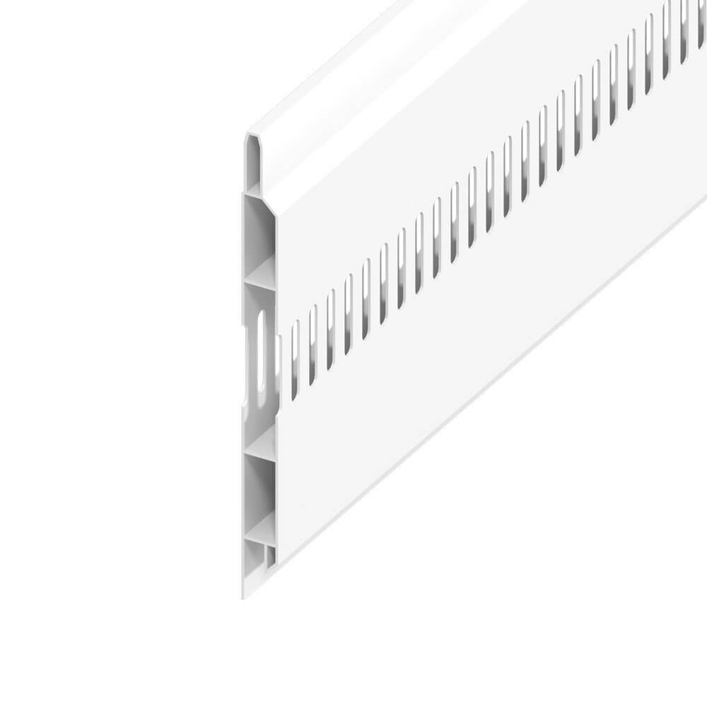 Hollow UPVC Soffit Board - Vented - White (5m)
