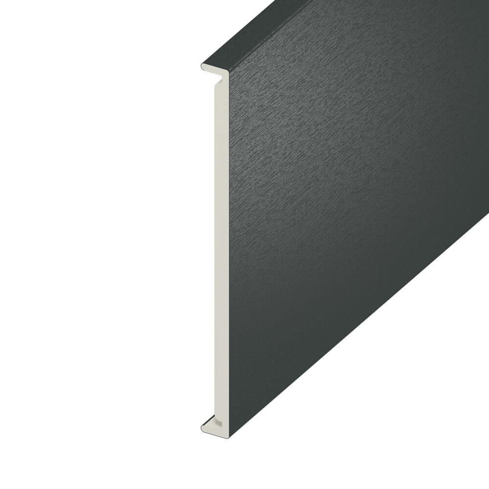 Double Fascia UPVC Board - Plain 450mm x 18mm - Anthracite Grey (5m)