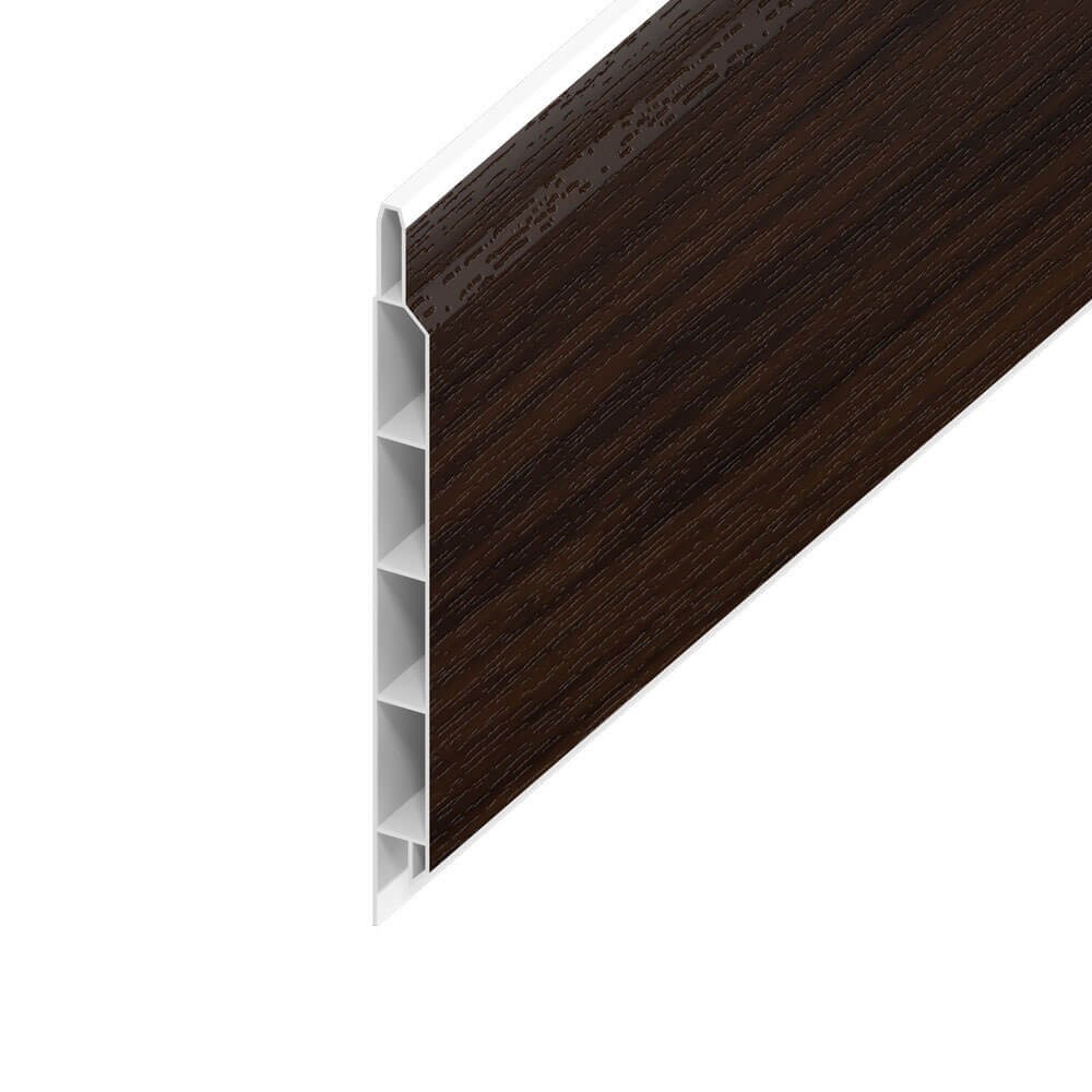 Hollow UPVC Soffit Board - Rosewood (5m)