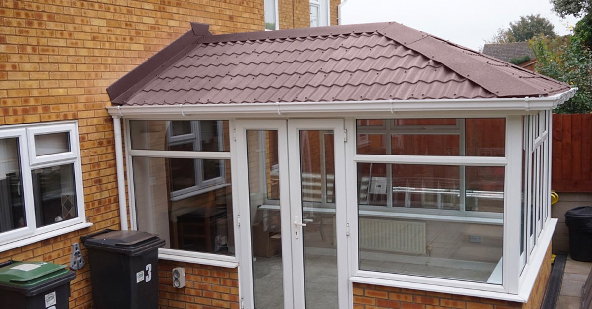 Metal Roofing Sheets on Conservatory