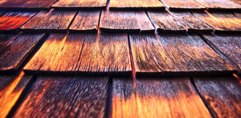 Aged Cedar Shingles on Roof